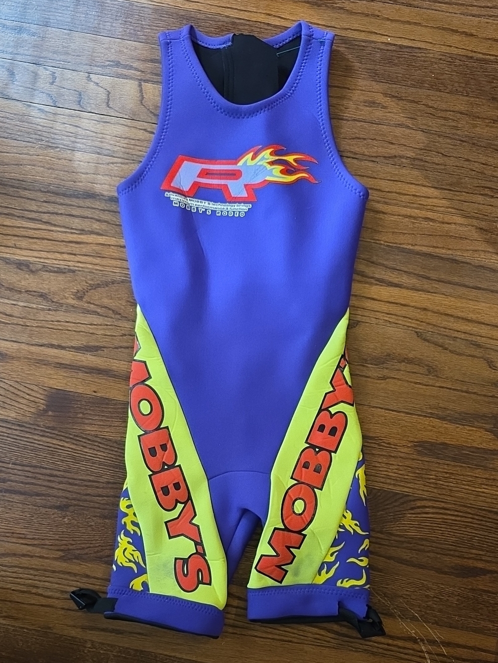 Mobby's  Purple & Neon Yellow Swim Wetsuit